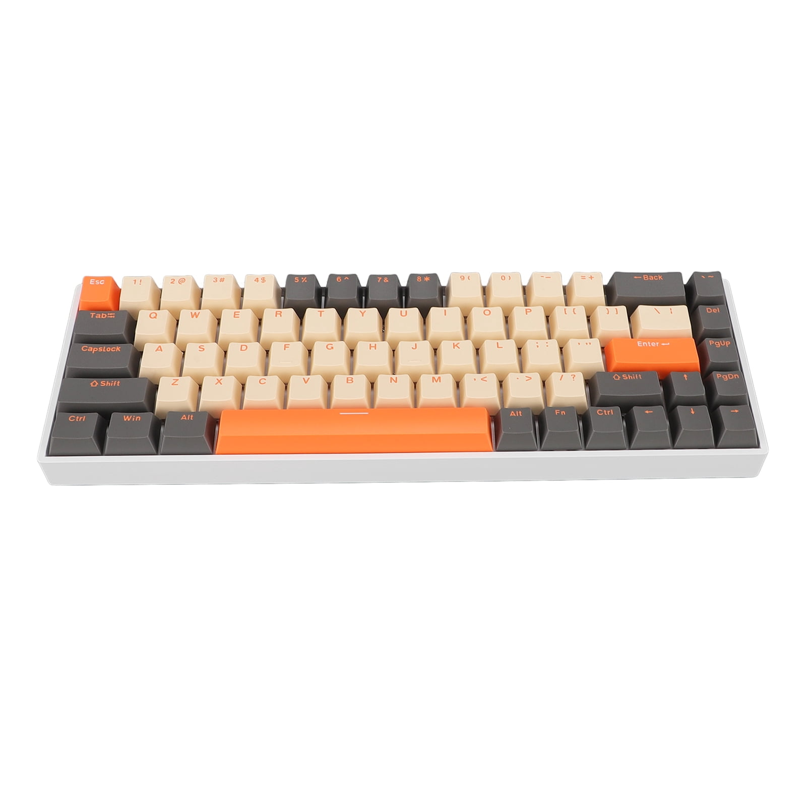 68 Keys Mechanical Keyboard, Type C 60 Percent Mechanical Keyboard Portable with Red Switch for Computer with USB Port for HarmonyOS