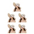 thumbnail image 3 of Qarigey Gorra de playa de fibra y transpirable con protección - Manténgase protegido bajo el sol Correa elástica en el interior Beige Type2 NO2, 3 of 6