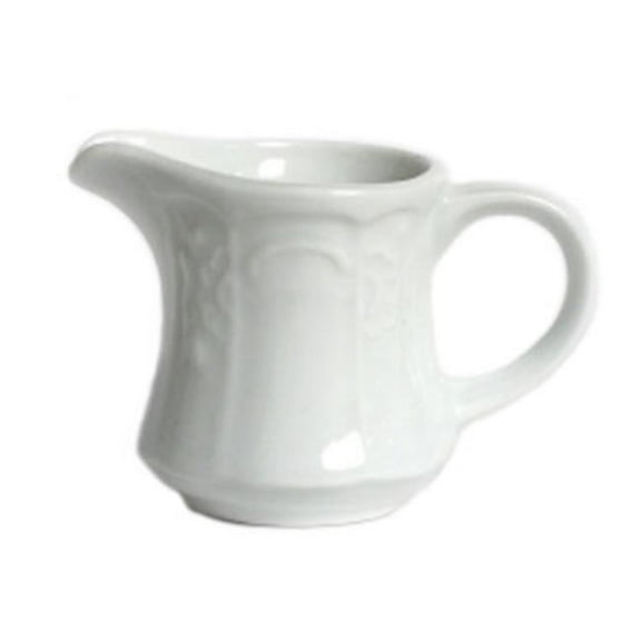 Tuxton China CHR-035 Chicago 3 in. Creame - Porcelain White - 1 Dozen