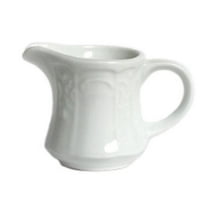 Tuxton China CHR-035 Chicago 3 in. Creame - Porcelain White - 1 Dozen