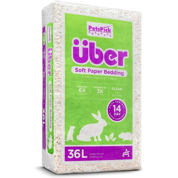 Pets Pick 36L White Uber Pet Bedding, Hamster, Rabbit, Rat