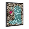 thumbnail image 2 of Stupell Industries Eclectic Spurs & Bling Cowgirl Thing Boot Black Floating Frame Canvas Art, 17 x 21, by Kamdon Kreations, 2 of 7