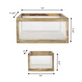 thumbnail image 4 of happimess BSK3005A-3SET Fallon Modern Minimalist Handmade Wooden Metal Nesting Storage Baskets, White/Natural (Set of 3), 4 of 6