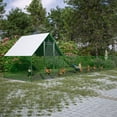 thumbnail image 2 of Large Metal Chicken Coops, 26'Lx6.7'Wx6.6'ft Chicken Run for Yard with Waterproof and Anti-Ultraviolet Cover, Poultry Cage for Outside, 2 of 7