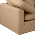 thumbnail image 5 of Meridian Furniture Indulge 94" Vegan Leather L-Shaped Modular Sectional in Tan, 5 of 9