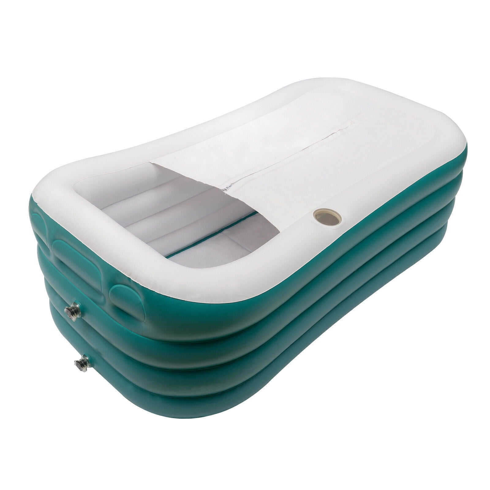 Aureum Supellectilem For Adult Bathtub, Green, PVC, 75"x30", 250L Inflatable Spa Bathtub