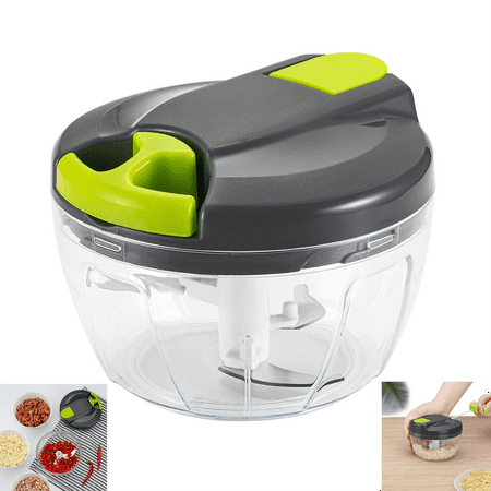 

Semfri Manual Food Chopper Hand Vegetable Chopper Onions Chopper Suitable for Onions Garlic Peppers Carrots Gingers Fruits Ideal Gift for Kitchen