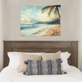 thumbnail image 4 of Creowell Palm Tree Ocean Beach Tapestry Wall Hanging, 100% Polyester, Decorative Wall Art for Bedroom and Living Room 40x30in, 4 of 6