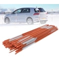 thumbnail image 2 of netuera 100-Pack 48Inch Driveway Markers Snow Stakes 5/16Inch Diameter Orange Reflective Markers Fiberglass Poles with Reflective Tape for Easy Visibility at Night, 2 of 6