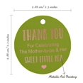 thumbnail image 6 of Inkdotpot Pack Of 100 Real Rose Gold Foil Paper Tags Thank You For Celebrating The Mother To Be Baby Shower Favor Hang Tags, 6 of 7