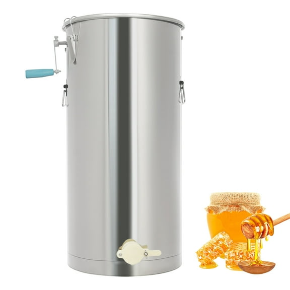 Wildnix Manual Honey Extractor Spinner, 2 Hive Frame Capacity, Stainless Steel, Easy to Clean, Efficient Honey Extraction for Beekeepers
