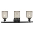 thumbnail image 2 of 516-3W-BK-G559-5ME Innovations Lighting Bridal Veil - 3 Light Bath Vanity-10 Inch Tall and 25 Inch Wide-Matte Black Finish-Mercury Glass Color, 2 of 2