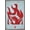 Barnwood Framed Version, variant on WNBA Portland Fire - Logo 26 Wall Poster, 22.375" x 34"