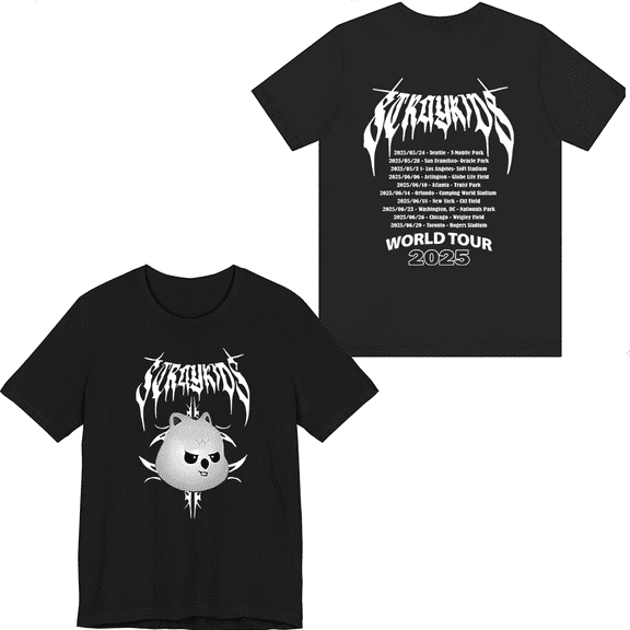 Stray Kids Merch 2025 World Tour Han T-shirt Fashion Men Women Short Sleeve Casual Graphic Tee