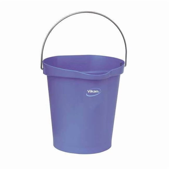 Vikan Hygienic Bucket,3 1/4 gal,Purple 56868