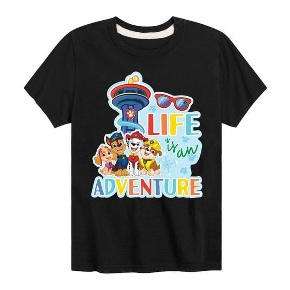 Paw Patrol - Life Is An Adventure - Toddler And Youth Short Sleeve Graphic T-Shirt