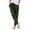 Blackish Green, variant on Womens Essentials Summer Fashion Clothing Womens Elastic Cotton and Linen Waist Pants Casual Trousers with Pockets Casual Pants for Women