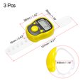 thumbnail image 2 of Finger Tally Counter 0-99999 5 Digital LED Display for Sports Counting, Yellow, 3 Pack, 2 of 5