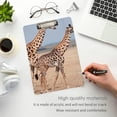 thumbnail image 5 of FMSHPON Giraffes Clipboard Hardboard Wood Nursing Clip Board and Pull for Standard A4 Letter 13x9 inches, 5 of 7