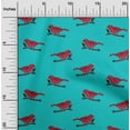 thumbnail image 1 of oneOone Cotton Poplin Fabric Branch & Bird Block Print Fabric By The Yard 42 Inch Wide, 1 of 4