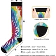 thumbnail image 3 of Coolnut Mexican Serape Blanket Stripes Compression Socks Women Men Knee High Stockings for Sports, Running, Travel 1Pair Gift, 3 of 7