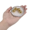 thumbnail image 3 of Uxcell 20mm Precision Solid Brass Bearing Balls for Bearings Valves Decoration 4 Pack, 3 of 5