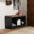 thumbnail image 4 of Costway 3-Cube Storage Box Organizer Shoe Bench w/ Padded Cushion Books Toys Decorations, 4 of 10
