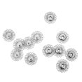 thumbnail image 2 of Botones de Presión Sunnimix 6 conjuntos de Broches Manualidades Color Blanco brillante, 2 of 7
