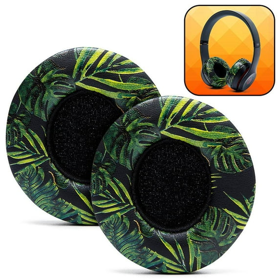Wicked Cushions Replacement Earpads For Beats Solo Headphones | Softer Leather, Luxurious Memory Foam, Added Thickness
