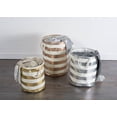 thumbnail image 3 of DII Round Stripe Decorative Bin, Medium, Woven Paper, Multiple Colors/Sizes, 3 of 3