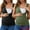 Black & Green, variant on Women's Nursing Tank Wrap V-Neck Ruched Breastfeeding Tops M Gray & Purple