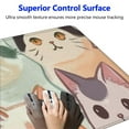 thumbnail image 3 of nygtbtfer  Round Cute Cat Mouse Pad, Small Kawaii Funny Cat Design Mousepad, Laptop Computer Office and Gaming Desk Mat for Girl, 31.5x11.8 in, 3 of 6