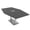 Asian Night w/Silver Base with Electric, variant on 7 Foot Hexagon Conference Table With Square Metal Base Power And Data