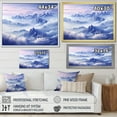 thumbnail image 4 of Designart "Harmonious Blue Peaks Of The Mountain I" Landscape Mountains Wall Art Living Room, 4 of 7