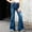 Light Blue, variant on Girl Jeans Bow Jeans Girls Bell Bottom Jeans High Waist Cute Baggy Jeans with Pockets Girls School Pants 11-12 Years