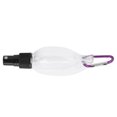 thumbnail image 2 of 50ml Leaf Shape Transparent Travel Dispensing Spray Bottles with Keychain Refillable ContainerBlack Nozzle, 2 of 8