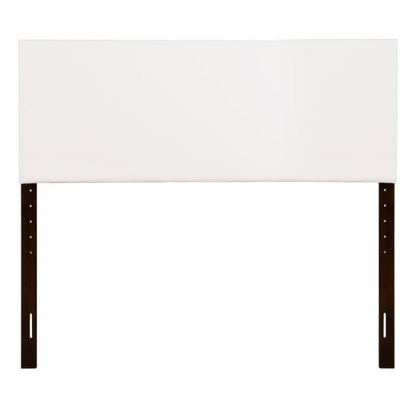 Passion Furniture PF-G0113-QHB Nova Adjustable Headboard, White - Queen Size