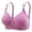 Purple, variant on Daznico Women's Large Size Without Steel Ring for Comfortable and Breathable Gathering Women's Underwear Without Thin Cup Glossy