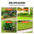 thumbnail image 3 of KFFKFF Metal Garden Border, Set of 10, Steel Lawn Edging Strips, Each 39.6" L x 2" H, Hammer-Driven Edging Border, Flexible Metal Yard Edging, 2.5" Spike Length, Aged Brown, 3 of 9