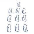 thumbnail image 4 of Clips Papier, Galvanoplastie Forme de Voiture de Processus 100 Pcs Léger Clips de Papier en Forme Portable pour le Bureau, 4 of 8