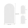 thumbnail image 4 of Kselythan White Arch Backdrop Cover 5.9ft/6.5ft/7.2ft Wedding Spandex Fitted Covers Stretchy Decor Banner for Birthday Banquet Parties Bridal Shower,1Pcs, 4 of 9