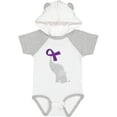 thumbnail image 3 of Inktastic Purple Awareness Ribbon Elephant Boys or Girls Baby Bodysuit, 3 of 5