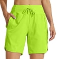 thumbnail image 6 of Women's Active 7 Inseam Athletic Long Running High Wasistband Shorts, Quick Dry Breathable Gym Shorts for Gym, XL, 6 of 6