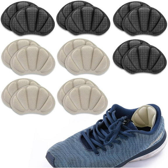 8 Pair Heel Grips Shoes Pads for Shoes Too Big Self-Adhesive Foot Cushions Pads for Women Men Thick Shoe Inserts Back Insoles Anti Blister Shoe Liners Heel Protectors