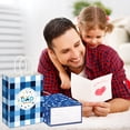 thumbnail image 4 of 24 Pcs Happy Father's Day Gift Bags Father's Day Paper Candy Bags with Handle Treat Pouches for the Best Dad Party Supplies for Daddy Papa(Dad), 4 of 4