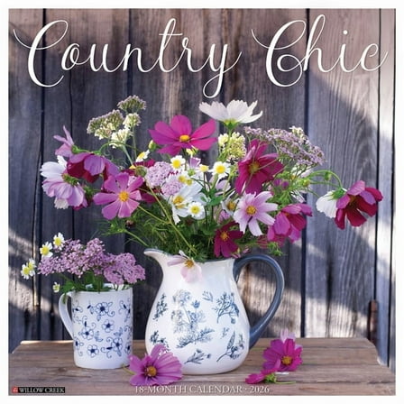 Country Chic 2026 Wall Calendar, (Paperback)