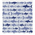 thumbnail image 2 of Ambesonne Sea Animals Shower Curtain, Aquatic Animal Maritime, 69"Wx84"L, Blue Grey, 2 of 4