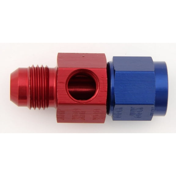 XRP-XTREME Racing Red/Blue Aluminum 6 AN Gauge Adapter Fitting P/N 700195