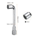 thumbnail image 2 of Llave de vaso hexagonal en L Uxcell de 14mm de acero 45# con extremo doble, llave tubular métrica de 6 puntos para reparaciones generales, 2 of 6