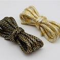 thumbnail image 5 of 2 Pairs Round Shoe Laces for Sneakers 1/5" Colorful Gold Silver diamond Shape Shoelaces for Athletic Shoes - 47 inch / 120CM, 5 of 6